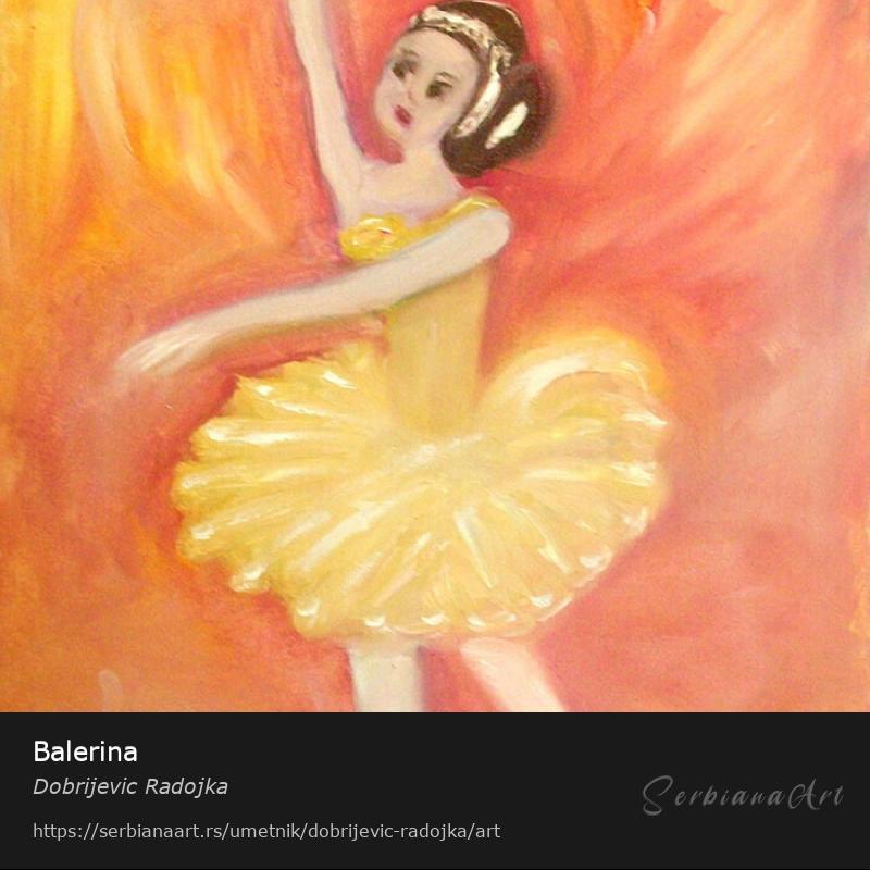 Balerina, Ulje/Platno, Dobrijevic Radojka