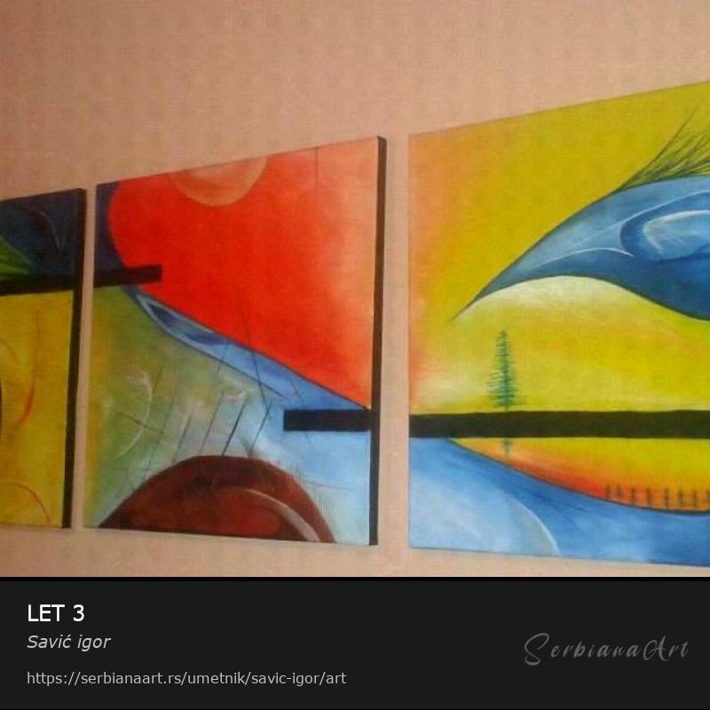 LET 3, Ulje/Platno, Savić igor