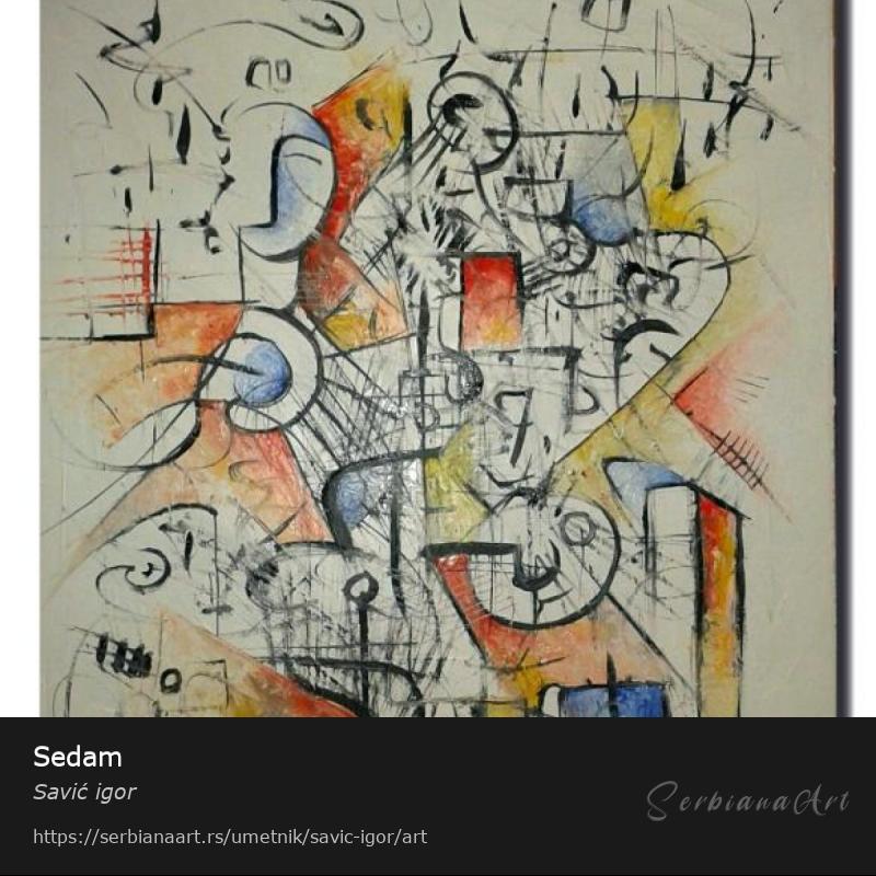 Sedam, Ulje/Platno, Savić igor