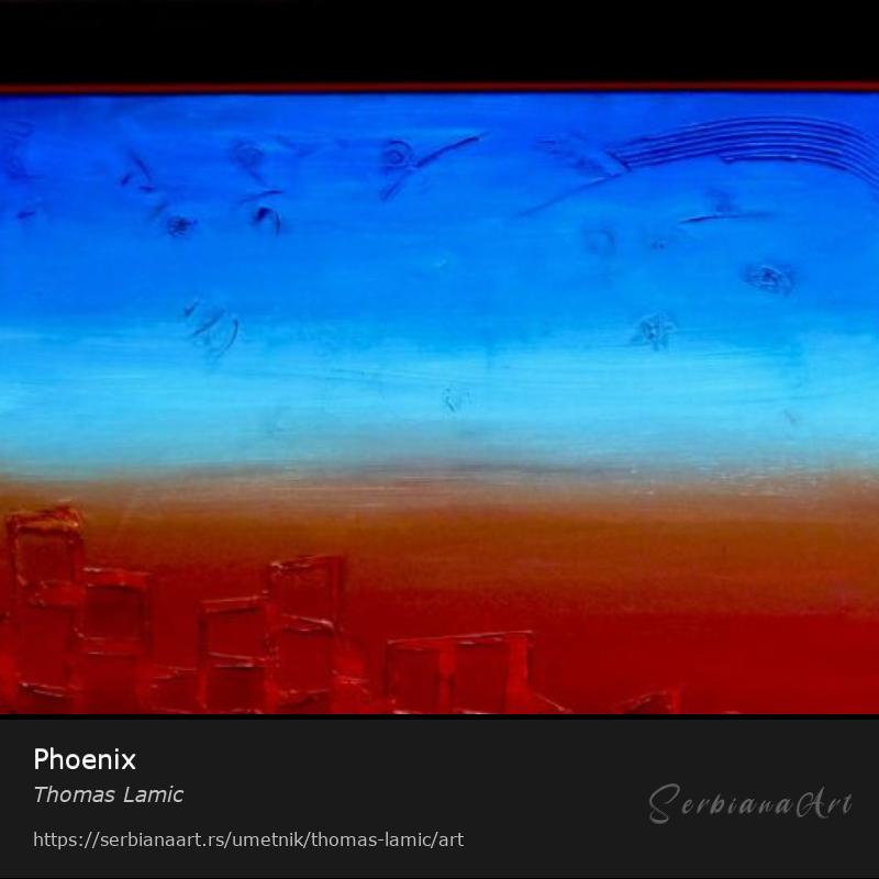 Phoenix, Akrilik/Platno, Thomas Lamic