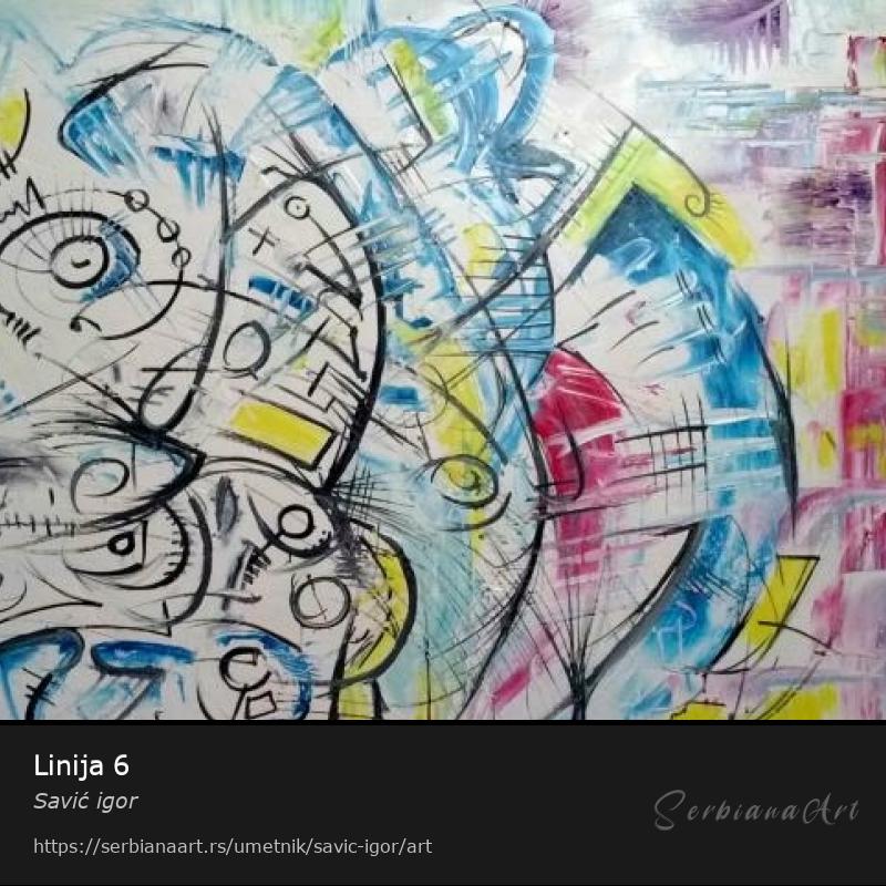 Linija 6, Ulje/Platno, Savić igor