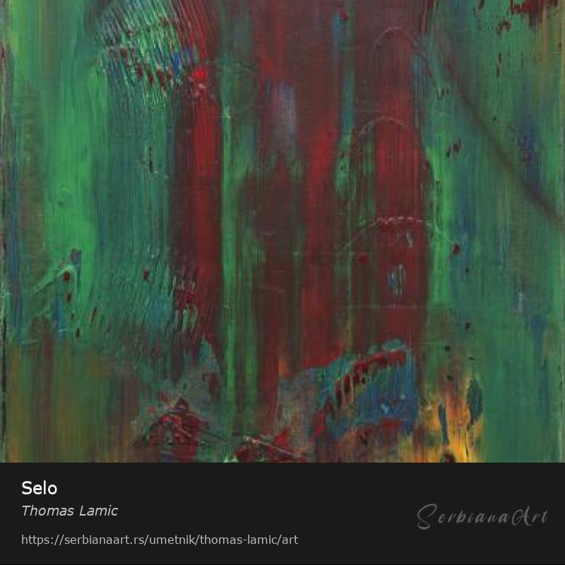 Selo, Akrilik/Platno, Thomas Lamic