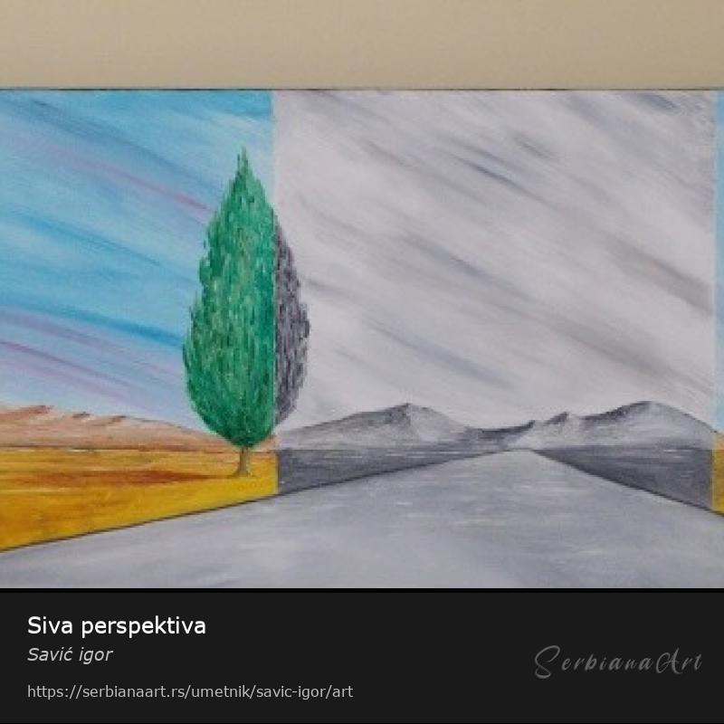 Siva perspektiva, Ulje/Platno, Savić igor