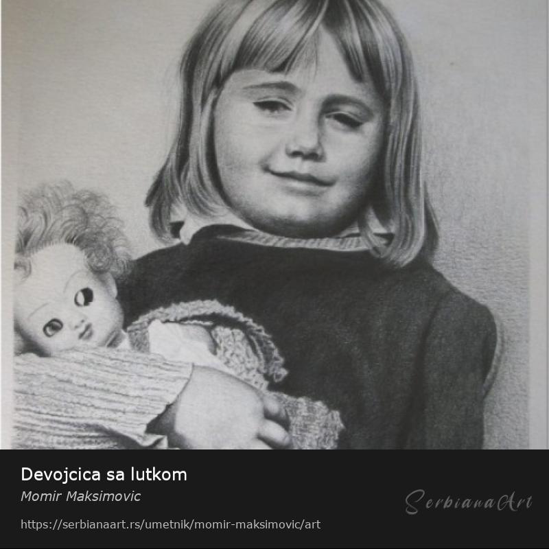 Devojcica sa lutkom, Olovka/Papir, Momir Maksimovic