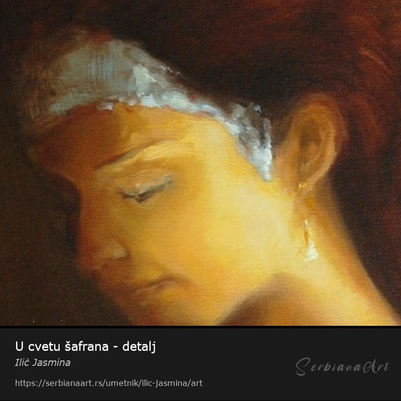 U cvetu šafrana - detalj, Ulje/Platno, Ilić Jasmina