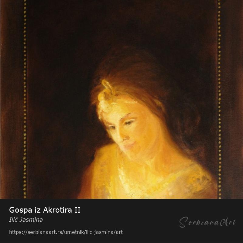 Gospa iz Akrotira II, Ulje/Platno, Ilić Jasmina