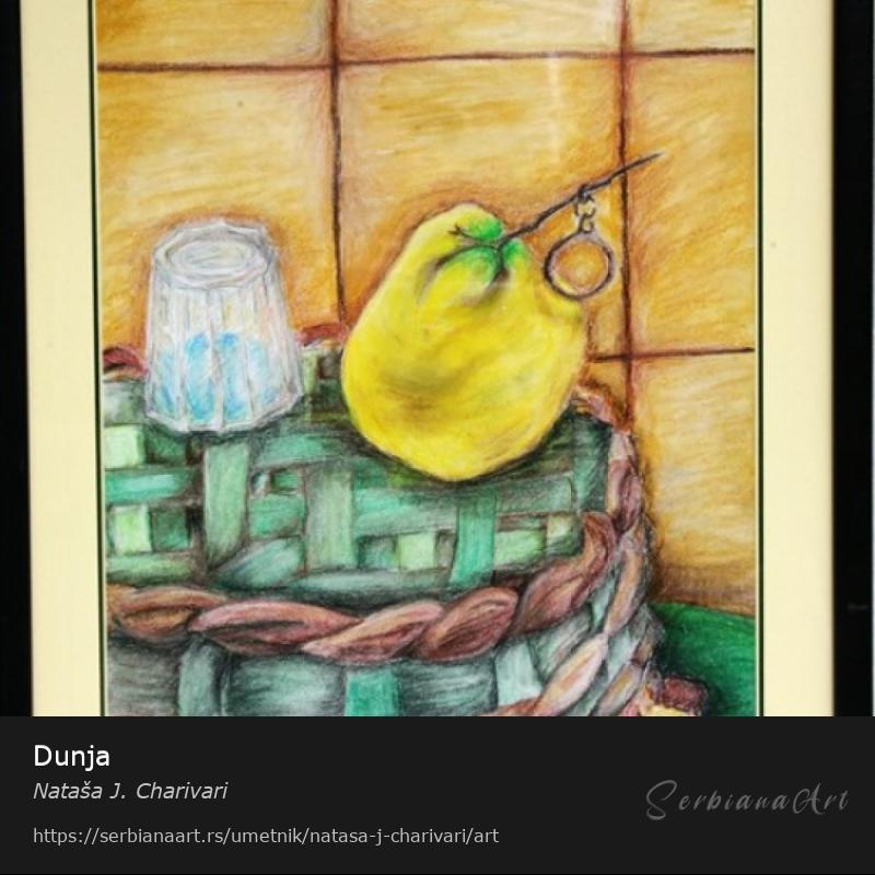 Dunja, Pastel/Papir, Nataša J. Charivari