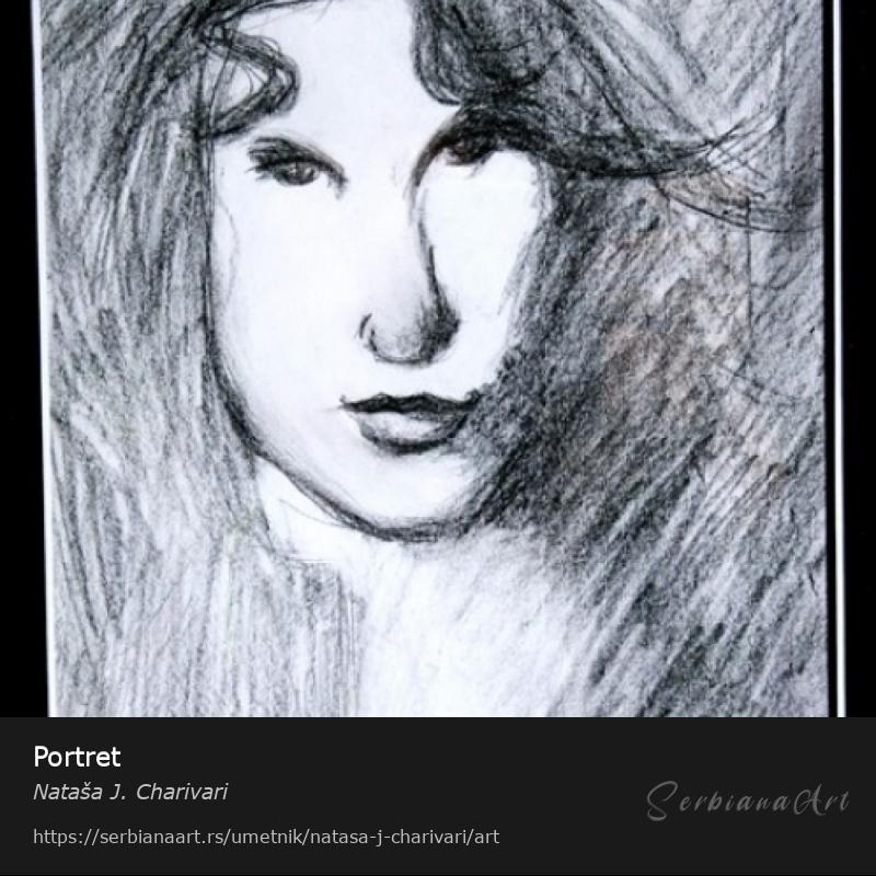 Portret, Olovka/Papir, Nataša J. Charivari