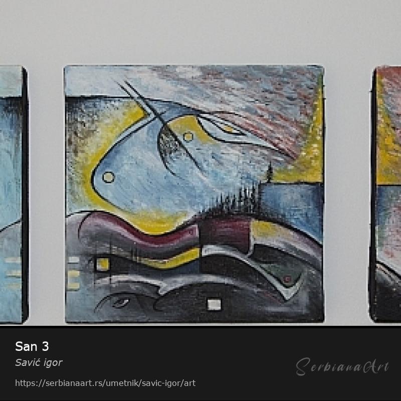 San 3, Ulje/Platno, Savić igor