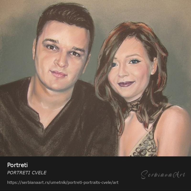 Portreti, Pastel/Papir, PORTRETI CVELE