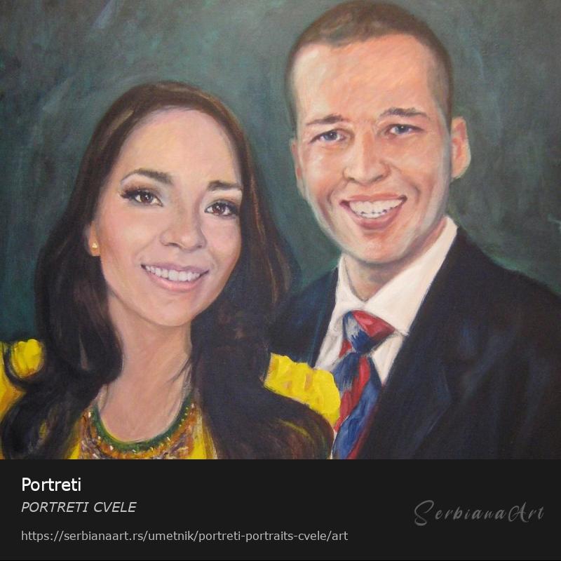 Portreti, Ulje/Platno, PORTRETI CVELE