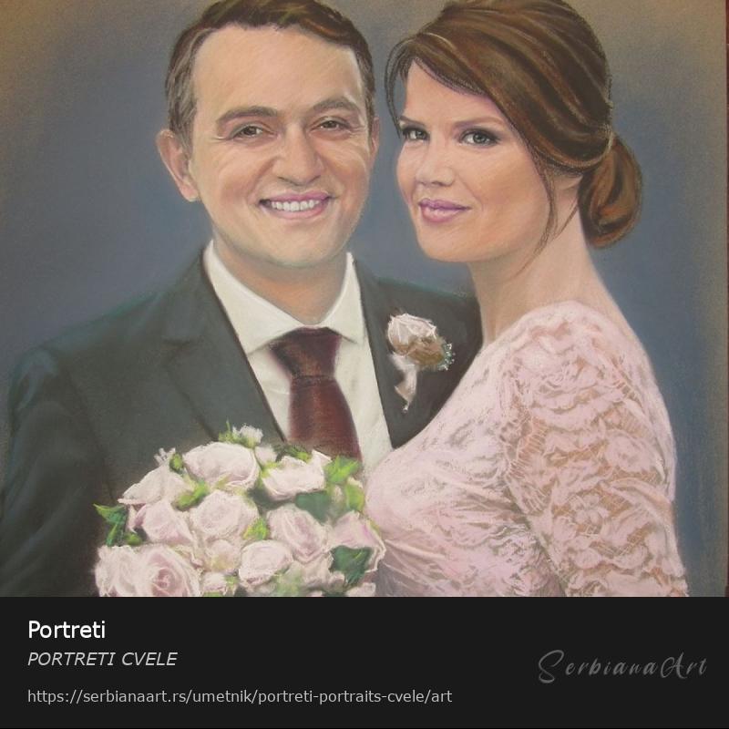 Portreti, Pastel/Papir, PORTRETI CVELE