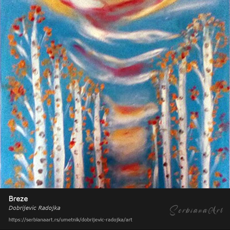 Breze, Ulje/Platno, Dobrijevic Radojka