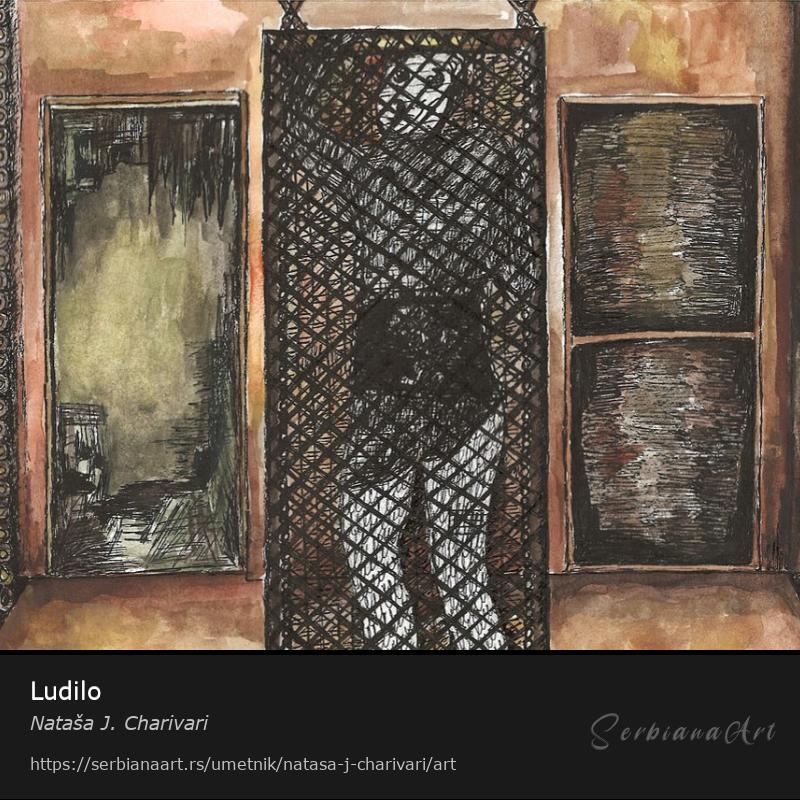 Ludilo, Kombinovano/Papir, Nataša J. Charivari