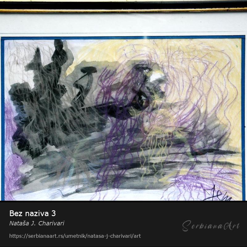 Bez naziva 3, Kombinovano/Papir, Nataša J. Charivari