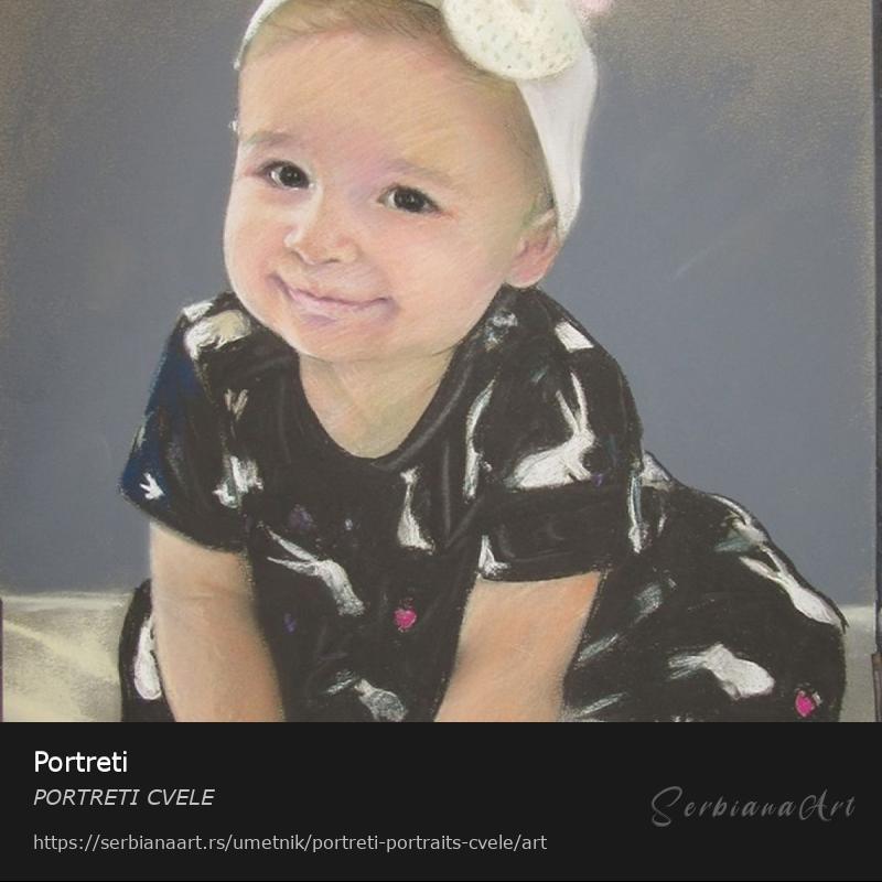 Portreti, Pastel/Papir, PORTRETI CVELE