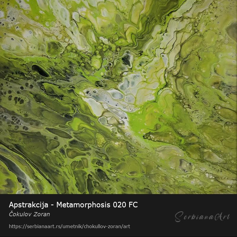 Apstrakcija - Metamorphosis 020 FC, Akrilik/Platno, Čokulov Zoran