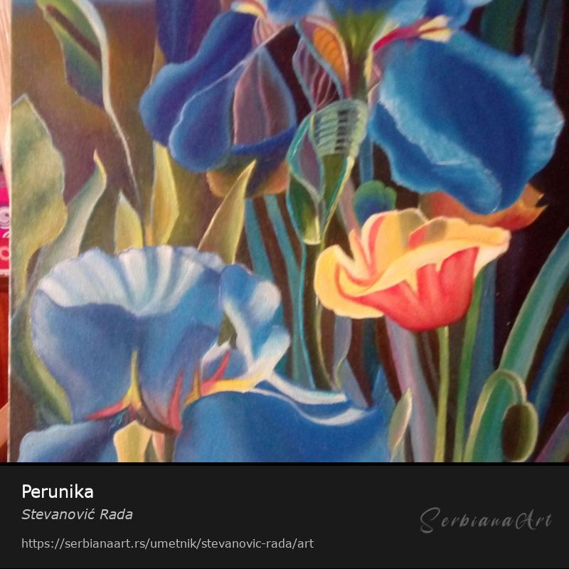 Perunika, Kreativna rukotvorina/Platno, Stevanović Rada