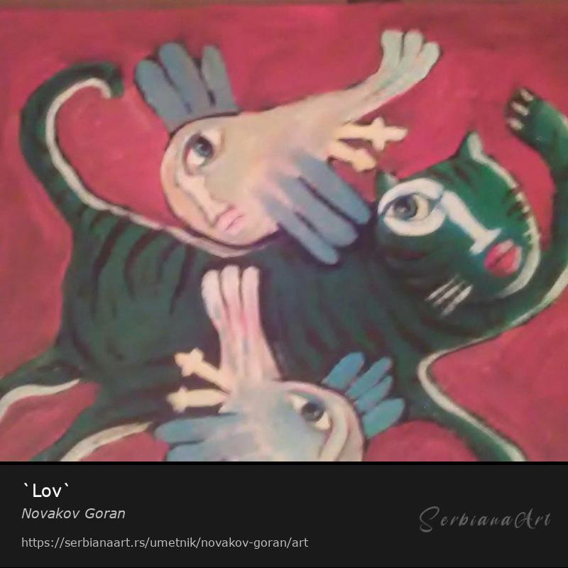 `Lov`, Ulje/Platno, Novakov Goran