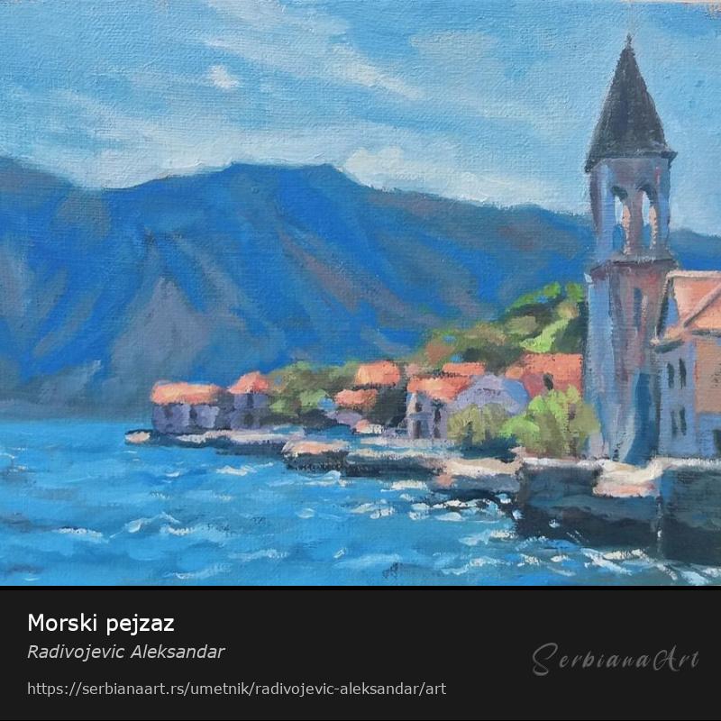 Morski pejzaz, Ulje/Platno, Radivojevic Aleksandar