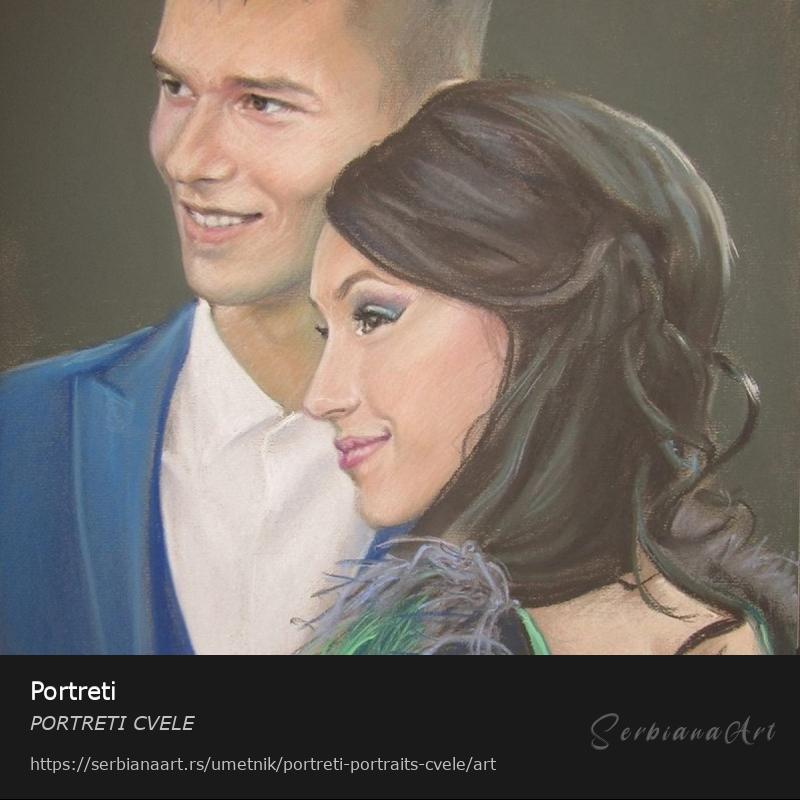 Portreti, Pastel/Papir, PORTRETI CVELE