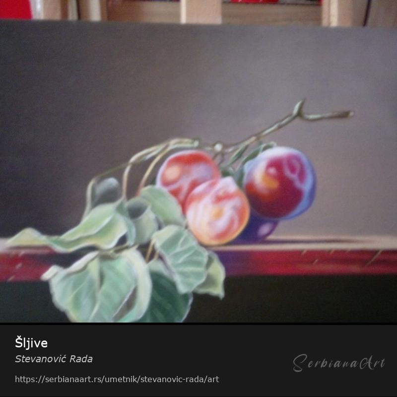 Šljive, Kreativna rukotvorina/Platno, Stevanović Rada