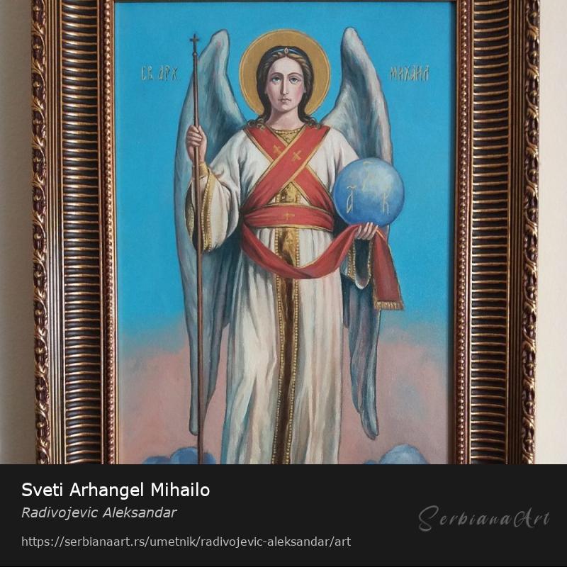 Sveti Arhangel Mihailo, Ulje/Platno, Radivojevic Aleksandar