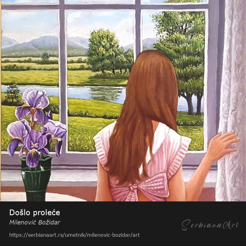 Došlo proleće, Ulje/Platno, Milenović Božidar