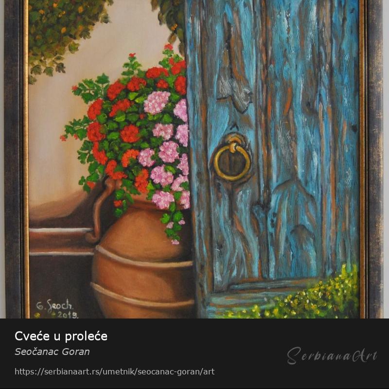 Cveće u proleće, Ulje/Platno, Seočanac Goran
