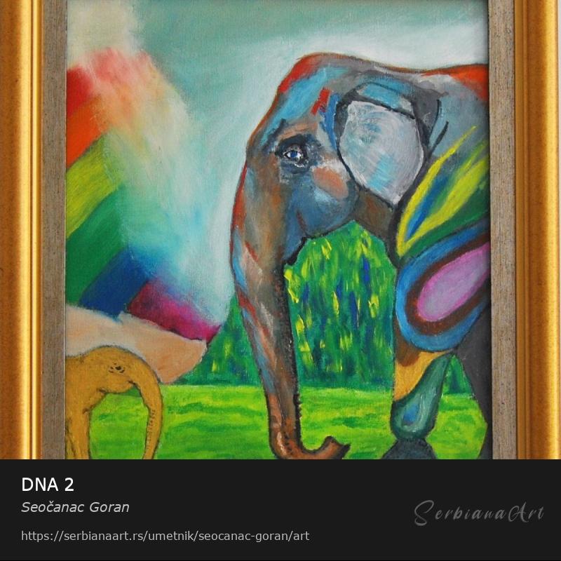 DNA 2, Ulje/Platno, Seočanac Goran