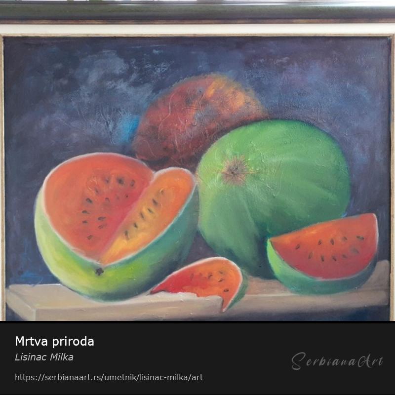 Mrtva priroda, Ulje/Platno, Lisinac Milka