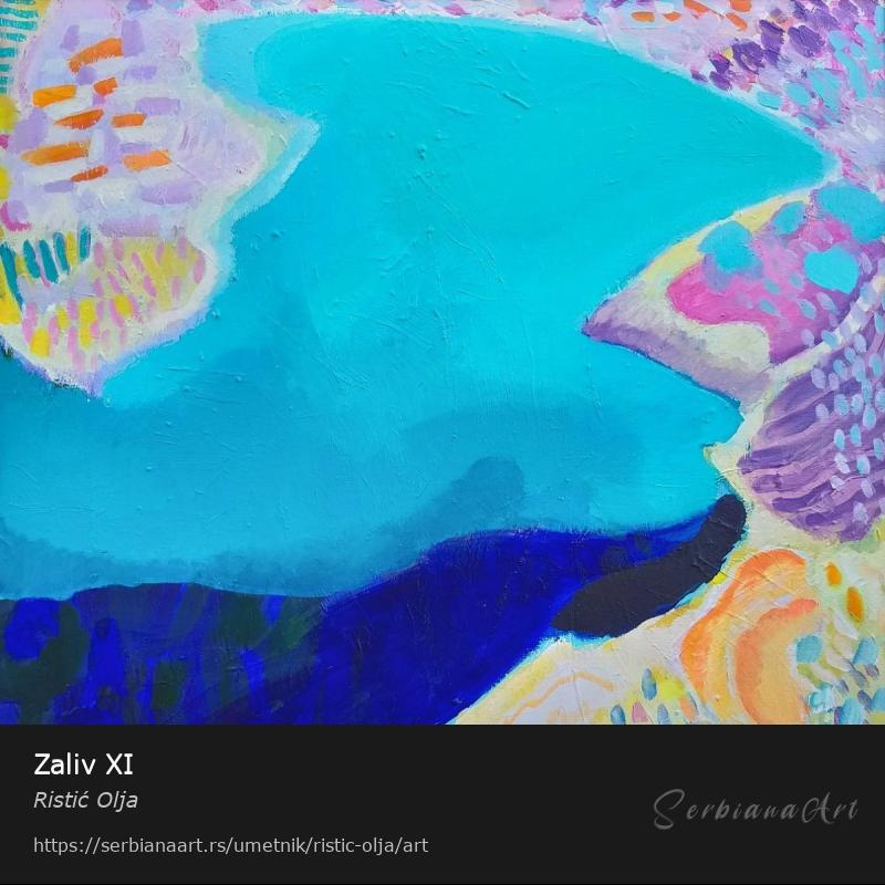 Zaliv XI, Akrilik/Platno, Ristić Olja