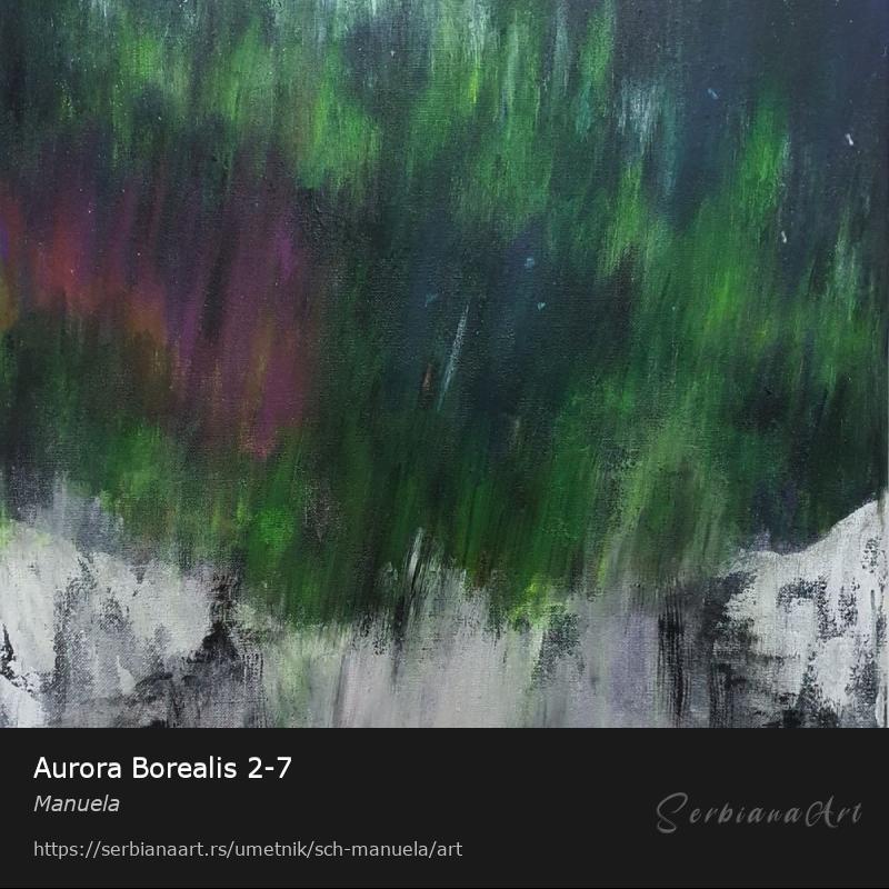 Aurora Borealis 2-7, Akrilik/Platno, Manuela