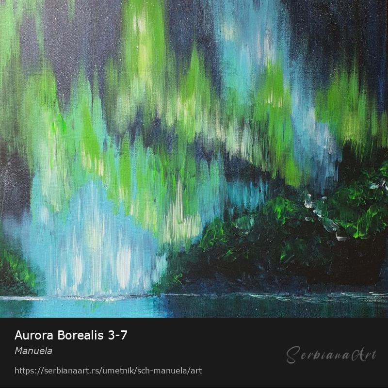 Aurora Borealis 3-7, Akrilik/Platno, Manuela