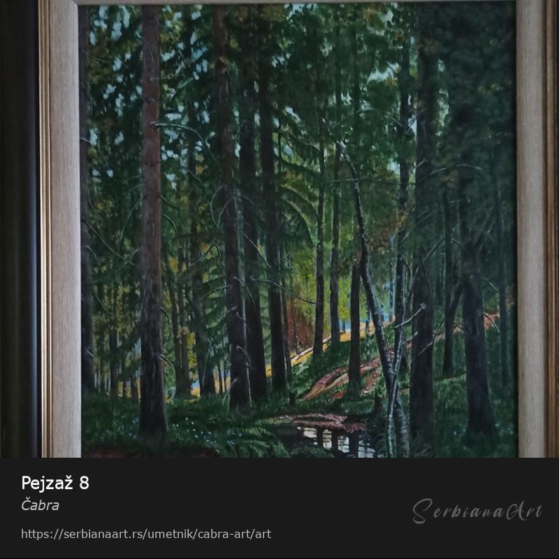 Pejzaž 8, Ulje/Platno, Čabra