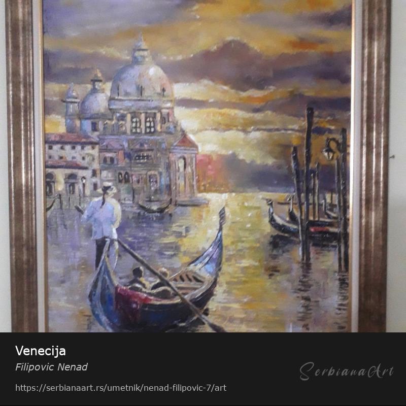 Venecija, Ulje/Platno, Filipovic Nenad