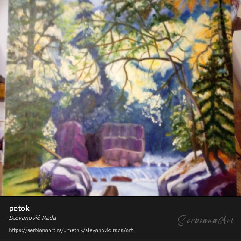 potok, Kreativna rukotvorina/Platno, Stevanović Rada