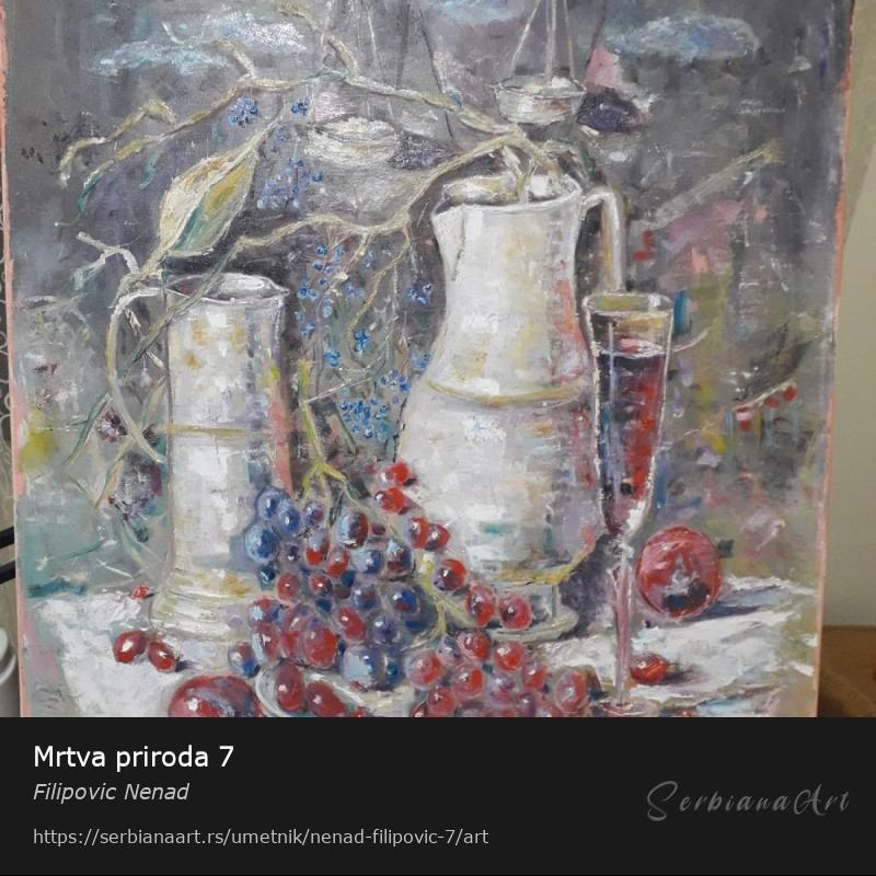 Mrtva priroda 7, Ulje/Platno, Filipovic Nenad