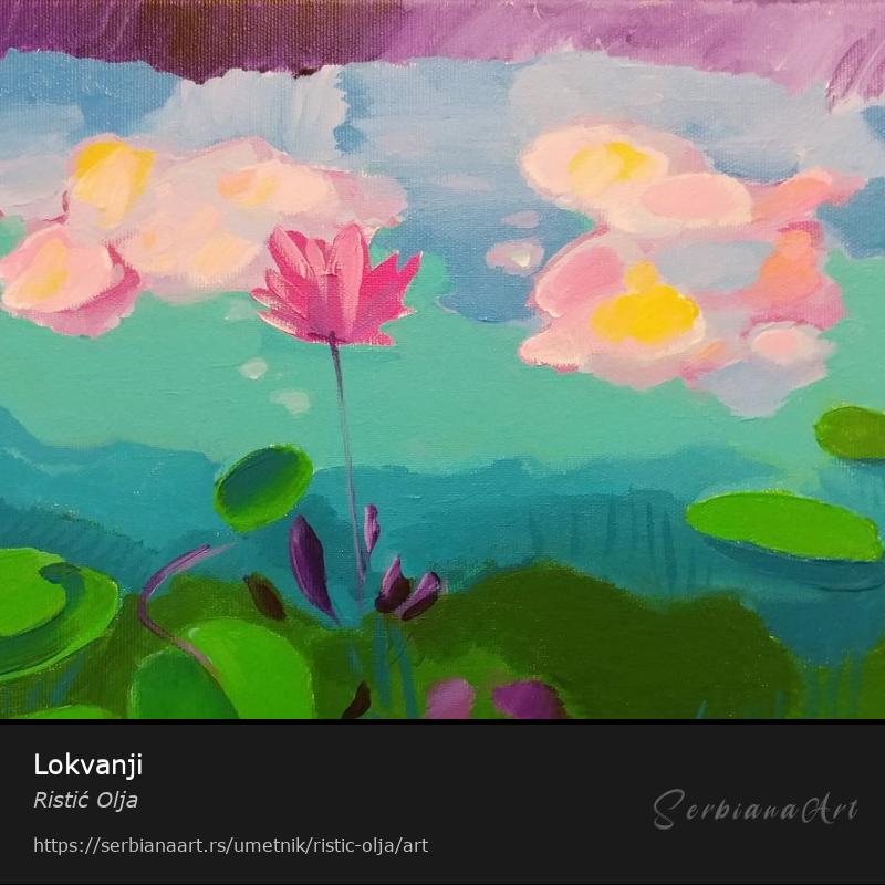 Lokvanji, Akrilik/Platno, Ristić Olja