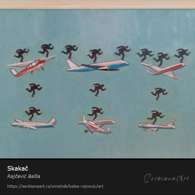 Skakač, Akrilik/Medijapan, Rajčević Balša