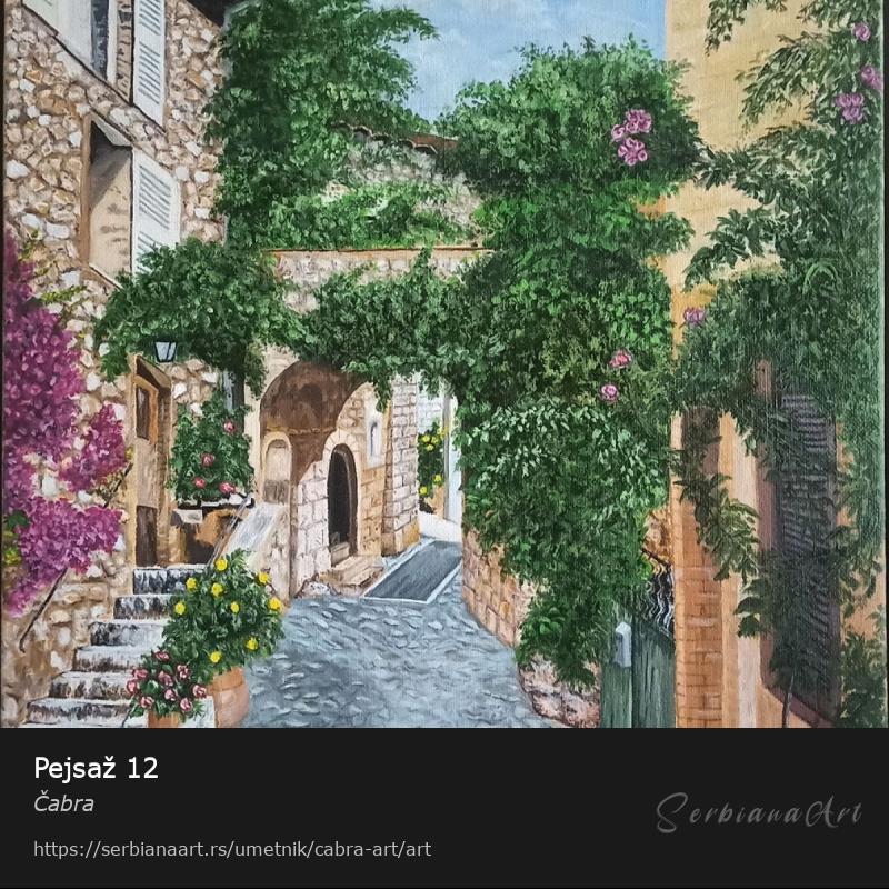 Pejsaž 12, Ulje/Platno, Čabra