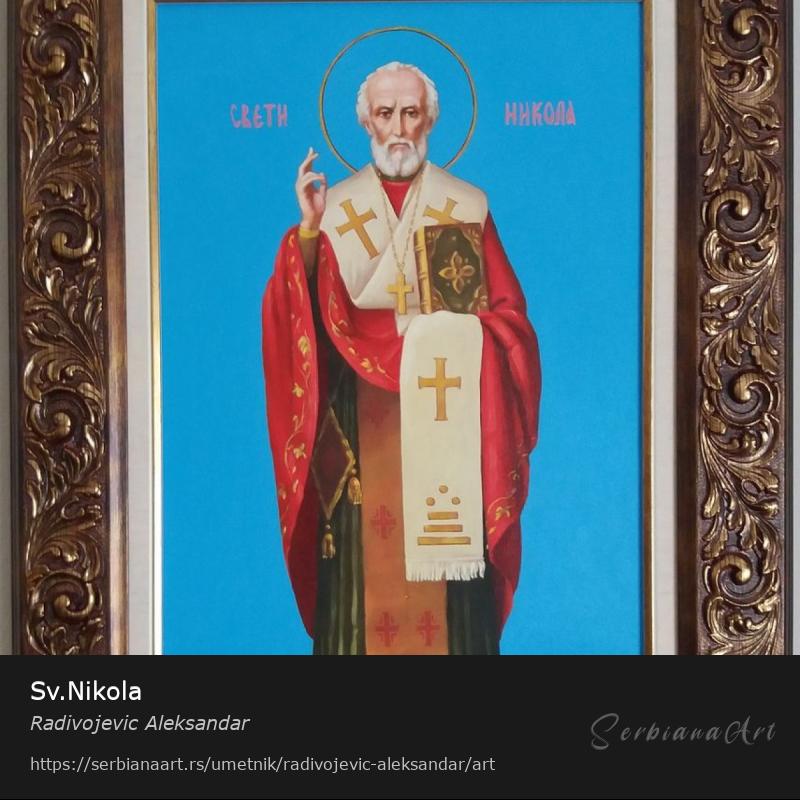 Sv.Nikola, Ulje/Platno, Radivojevic Aleksandar