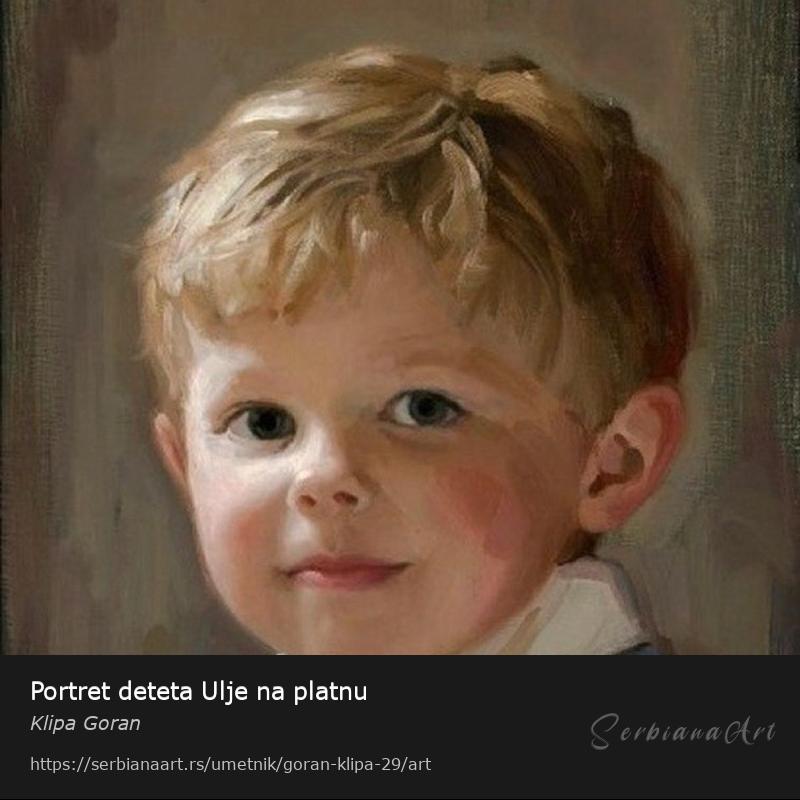 Portret deteta Ulje na platnu, Ulje/Platno, Klipa Goran