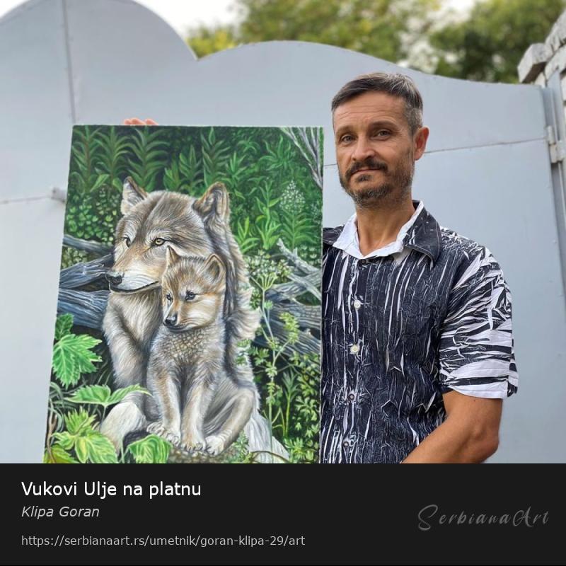 Vukovi Ulje na platnu, Ulje/Platno, Klipa Goran