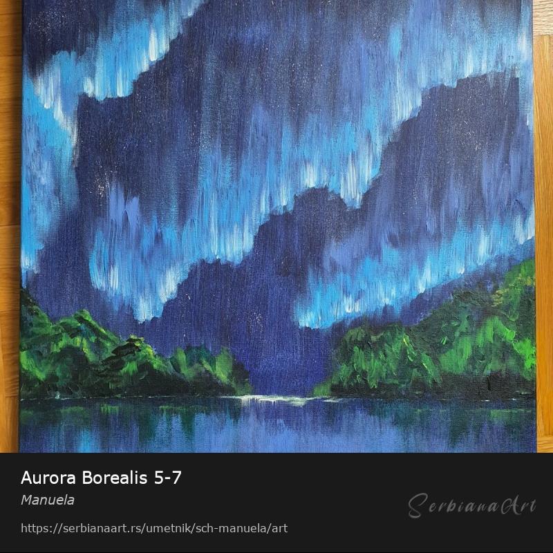 Aurora Borealis 5-7, Akrilik/Platno, Manuela