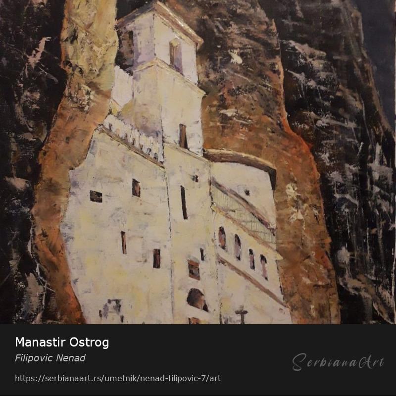 Manastir Ostrog, Ulje/Platno, Filipovic Nenad