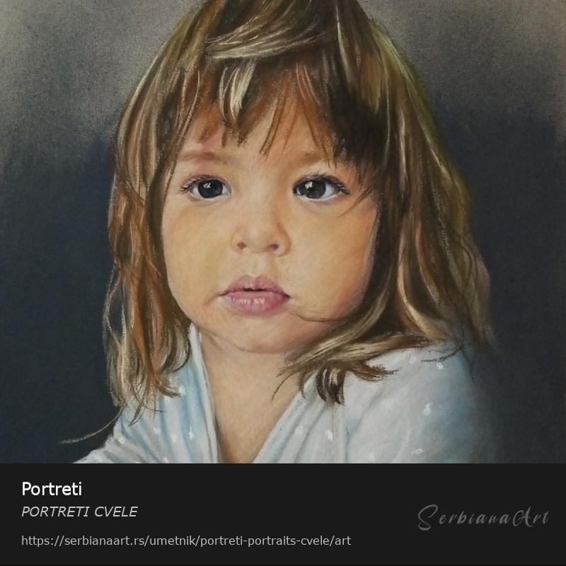 Portreti, Pastel/Papir, PORTRETI CVELE