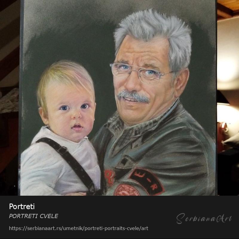 Portreti, Ulje/Platno, PORTRETI CVELE