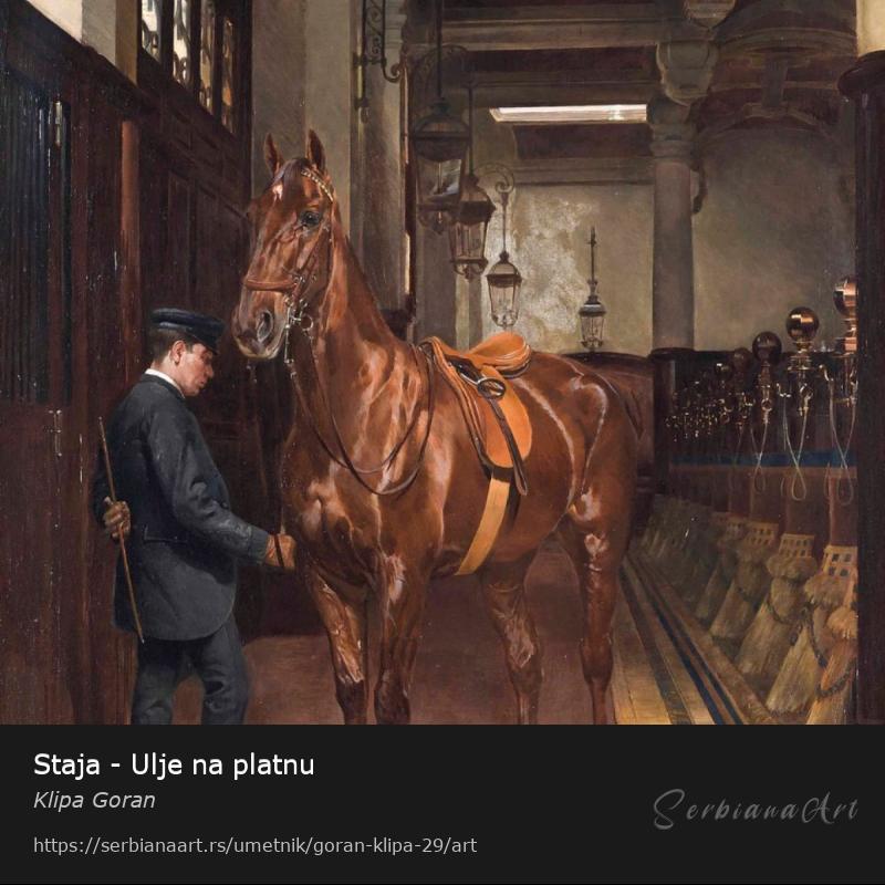 Staja - Ulje na platnu, Ulje/Platno, Klipa Goran