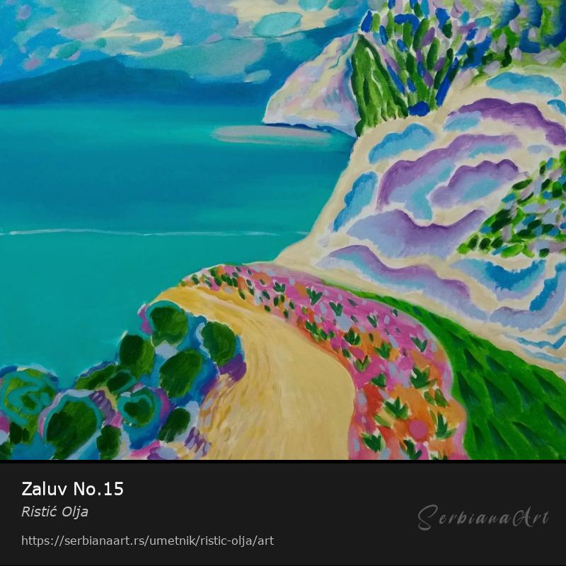 Zaluv No.15, Akrilik/Platno, Ristić Olja